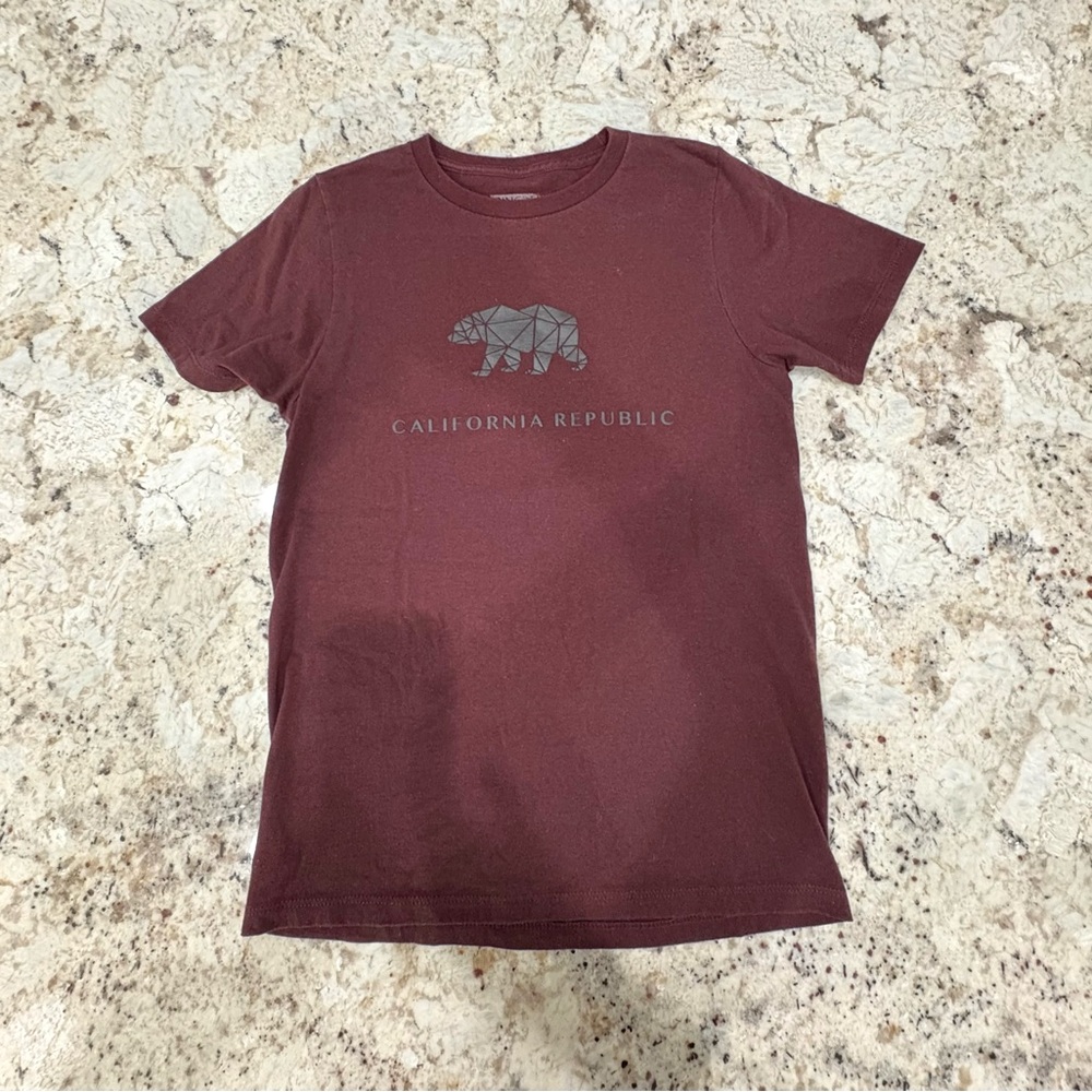 Ring of Fire Maroon California Republic Tee